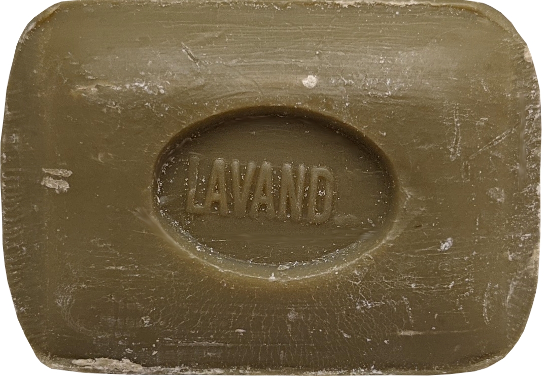 Grüne Savon de Marseille mit Olivenöl, 100 g "Lavendel"
