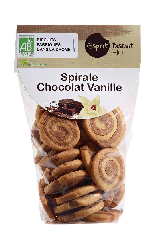 Bio Schoko-Vanille-Spiralen, 200 g