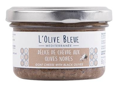 Tapenade mit Ziegenkäse und schwarzen Oliven, 90 g